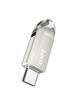 Pendrive 32GB USB 3.0 (USB A + USB C) Hoco UD8 nikiel