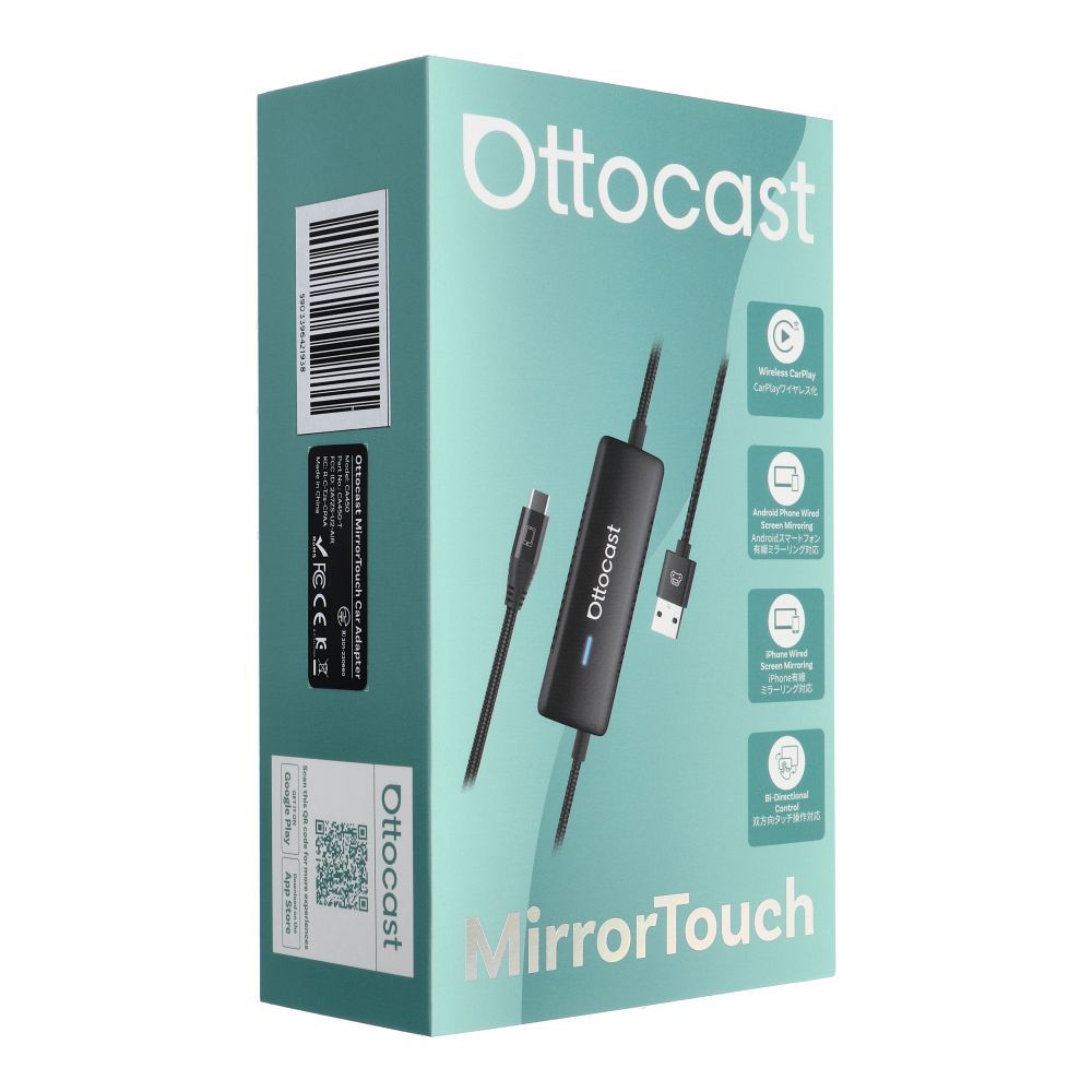 Adapter samochodowy OTTOCAST Mirrortouch CA450-T czarny | PartnerTele