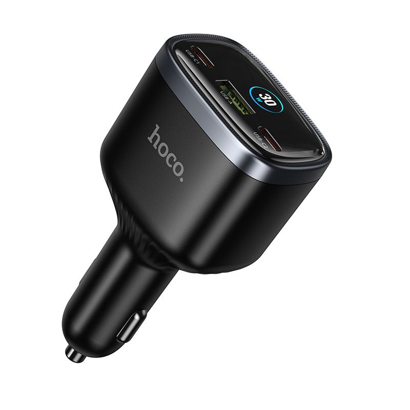 Car charger Hoco USB A + 2xUSB C PD QC3.0 93W Z70 black