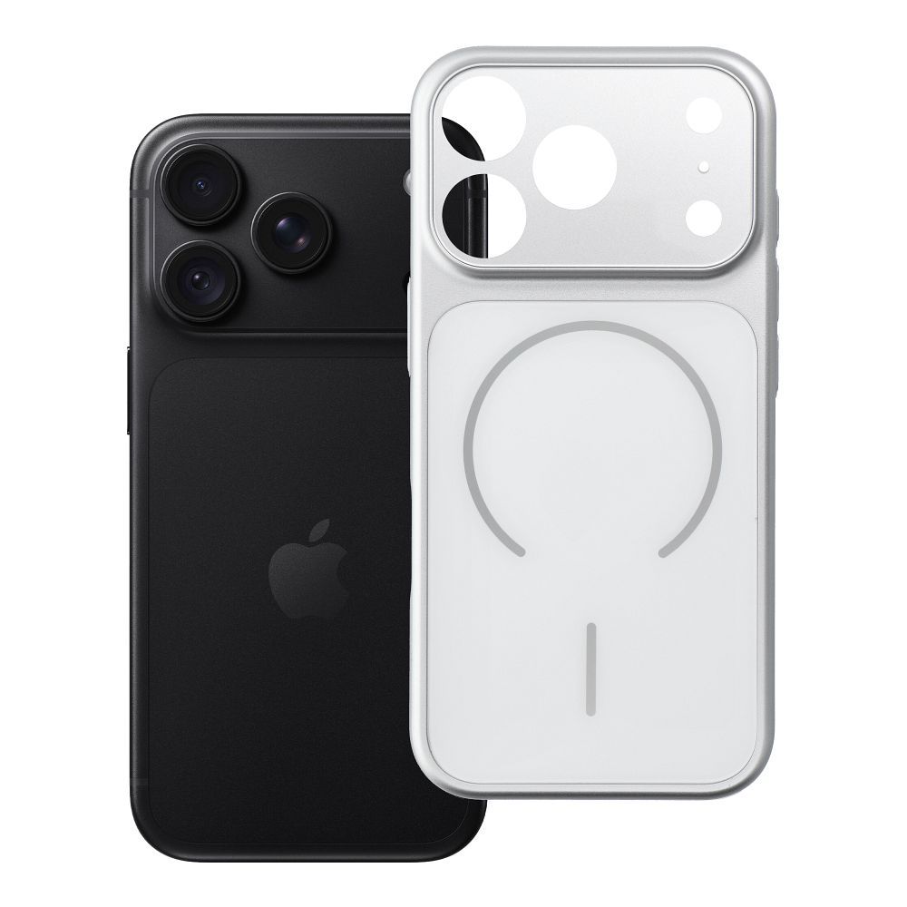 Case for iPhone 18 Pro / 17 Pro Make 18 compatible with MagSafe silver