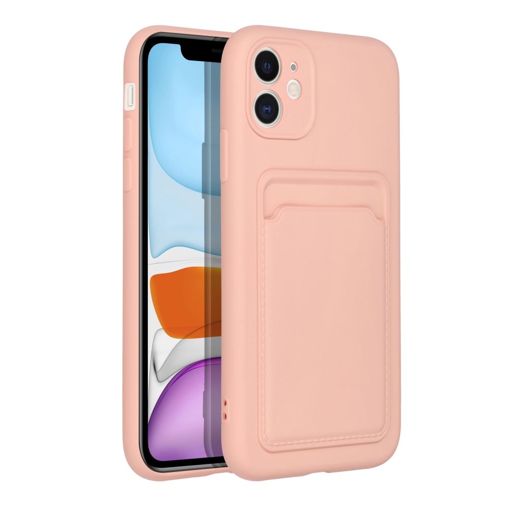 Futerał CARD CASE do IPHONE 11 różowy