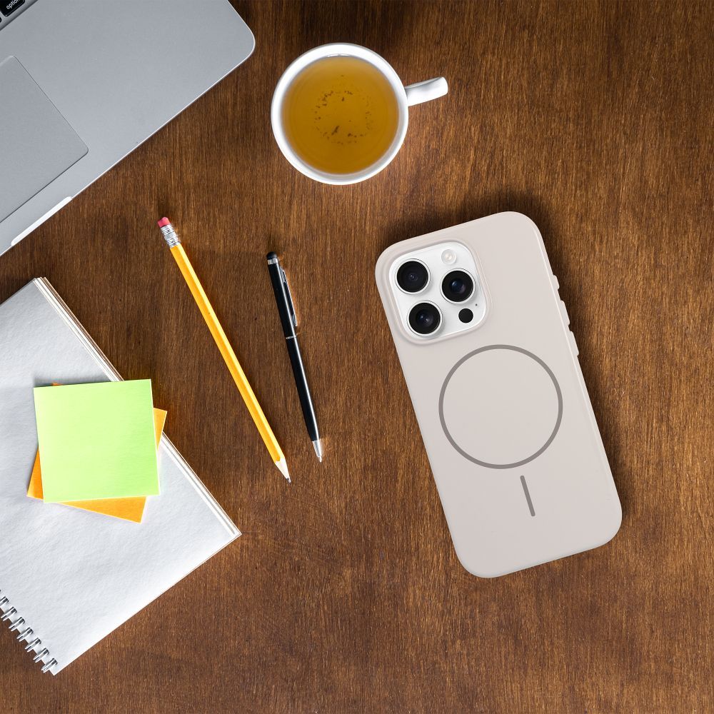 Glossy Mag Cover kompatybilny z MagSafe pasuje do IPHONE 16 PLUS biały