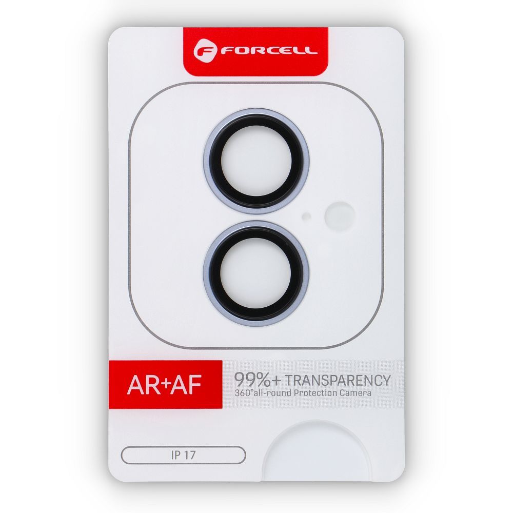 Szkło hartowane Forcell Premium do aparatu - do iPhone 17 Jasnoniebieski
