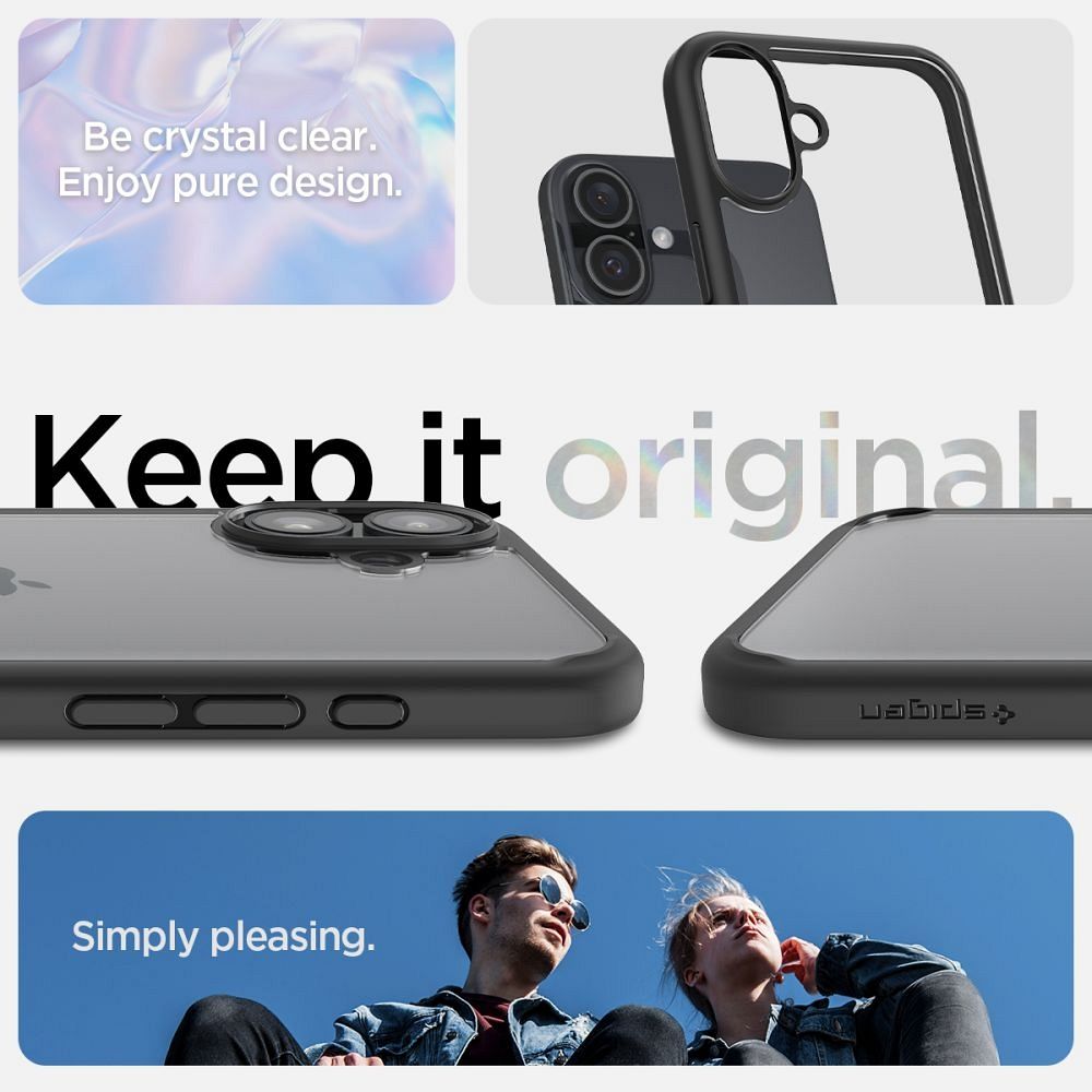 Case SPIGEN Ultra Hybrid for IPHONE 16 matte black