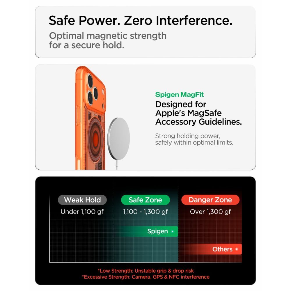 SPIGEN case ULTRA HYBRID compatible with MagSafe for IPHONE 17 Pro/18 Pro c-one tangerine