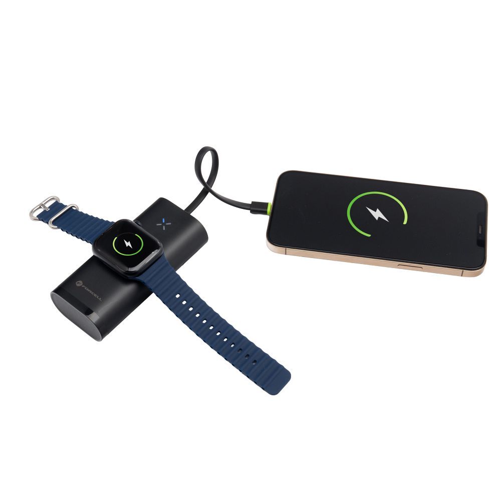 Powerbank Forcell F-Energy F10K4 PD QC3.0 3A 22,5W 10000 mAh compatible with Apple Watch black