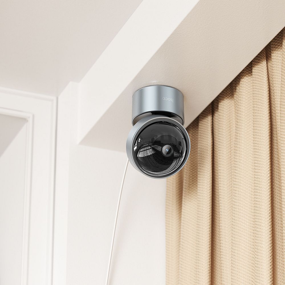 Indoor camera Hoco adjustable in two planes 3MP Full HD D5 silver