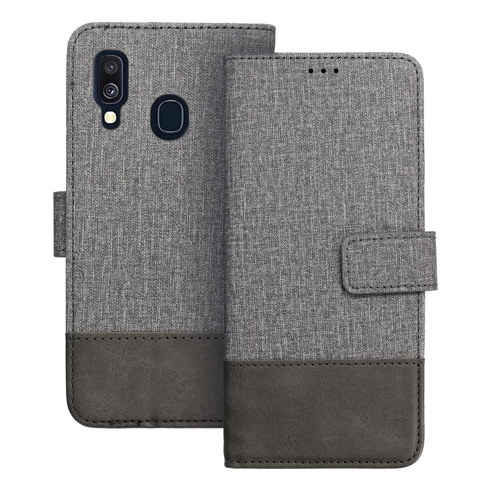Flip case for Samsung A40 Gomma Book gray