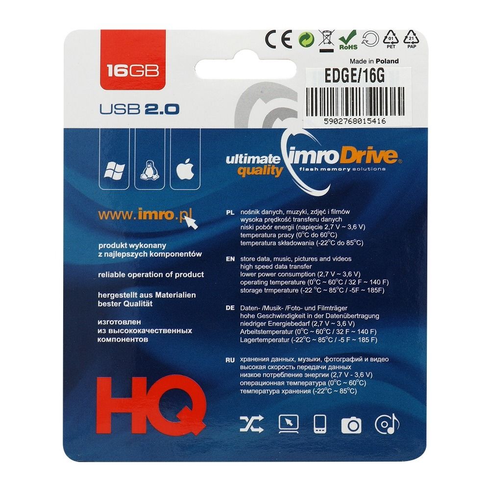 IMRO pendrive EDGE 16GB USB2.0