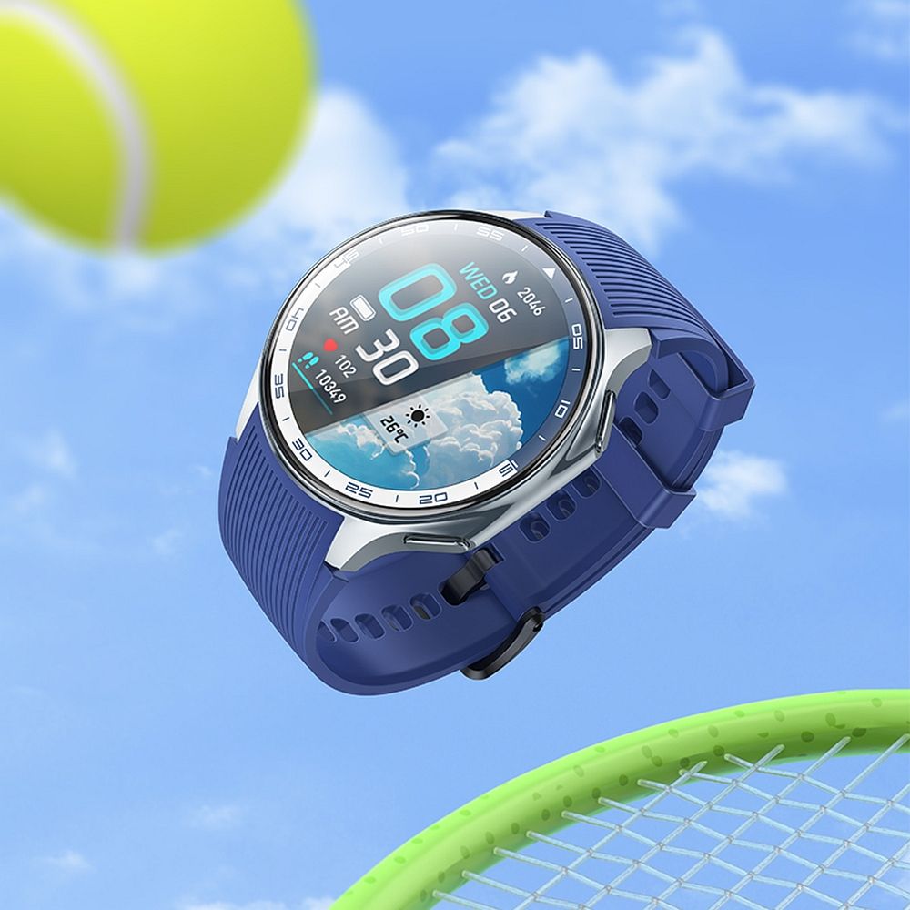 Smartwatch Hoco 1,43" AMOLED IP67 z funkcją rozmowy Y24 srebrny