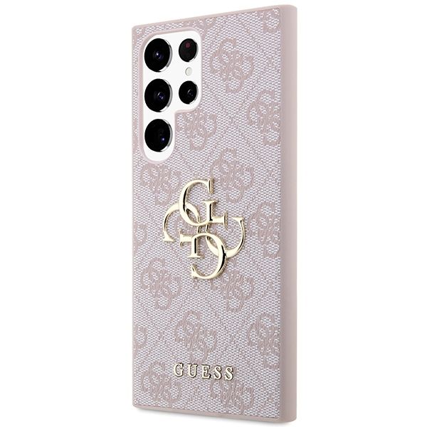 GUESS case for SAMSUNG S24 Ultra GUHCS24L4GMGPI (Leather 4G Metal Logo) pink