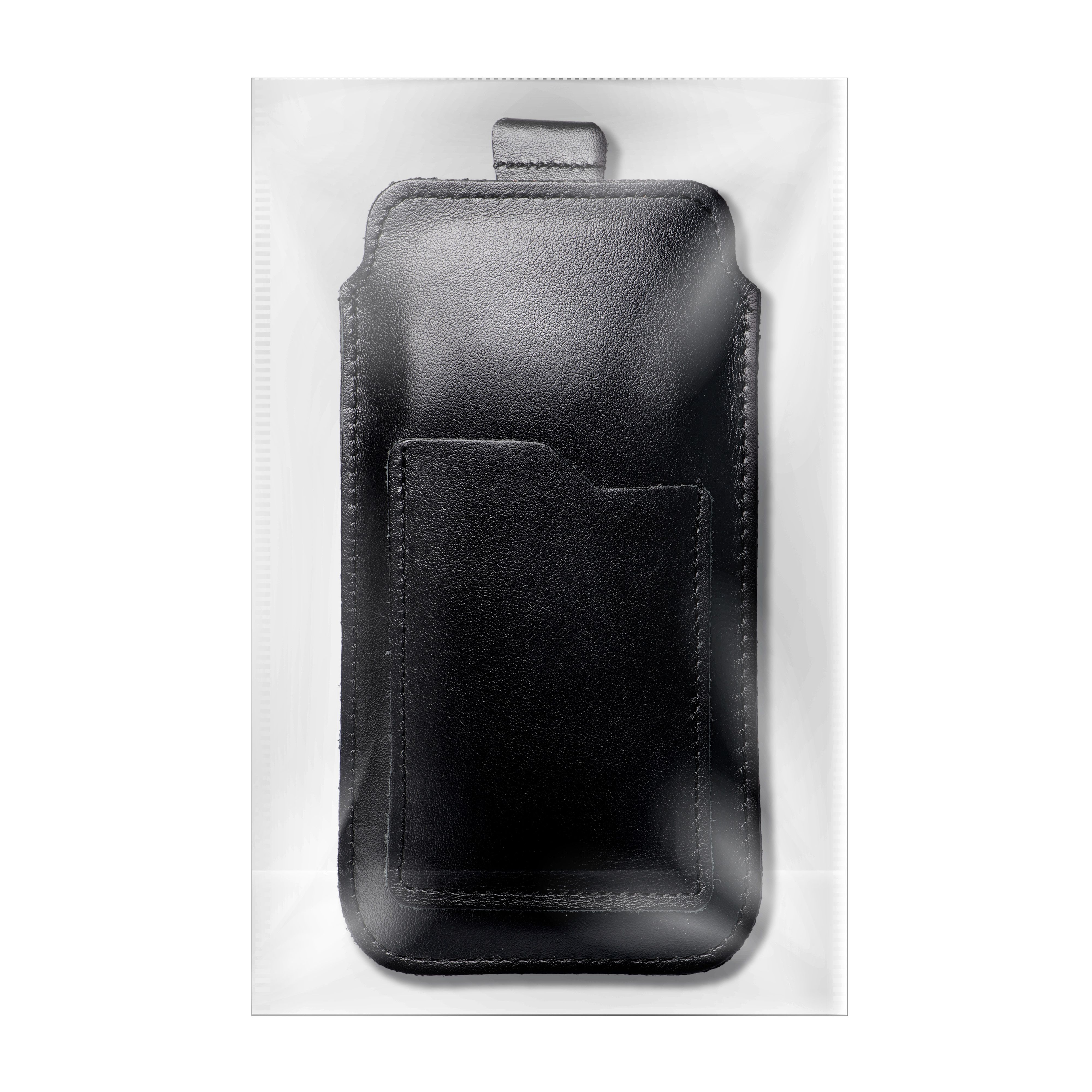 ROYAL - Leather universal blet pocket / black - Size 2XL+tall - SAMSUNG S21 ULTRA / HUAWEI P Smart 2021 / XIAOMI Redmi 12 / OPPO A98 5G