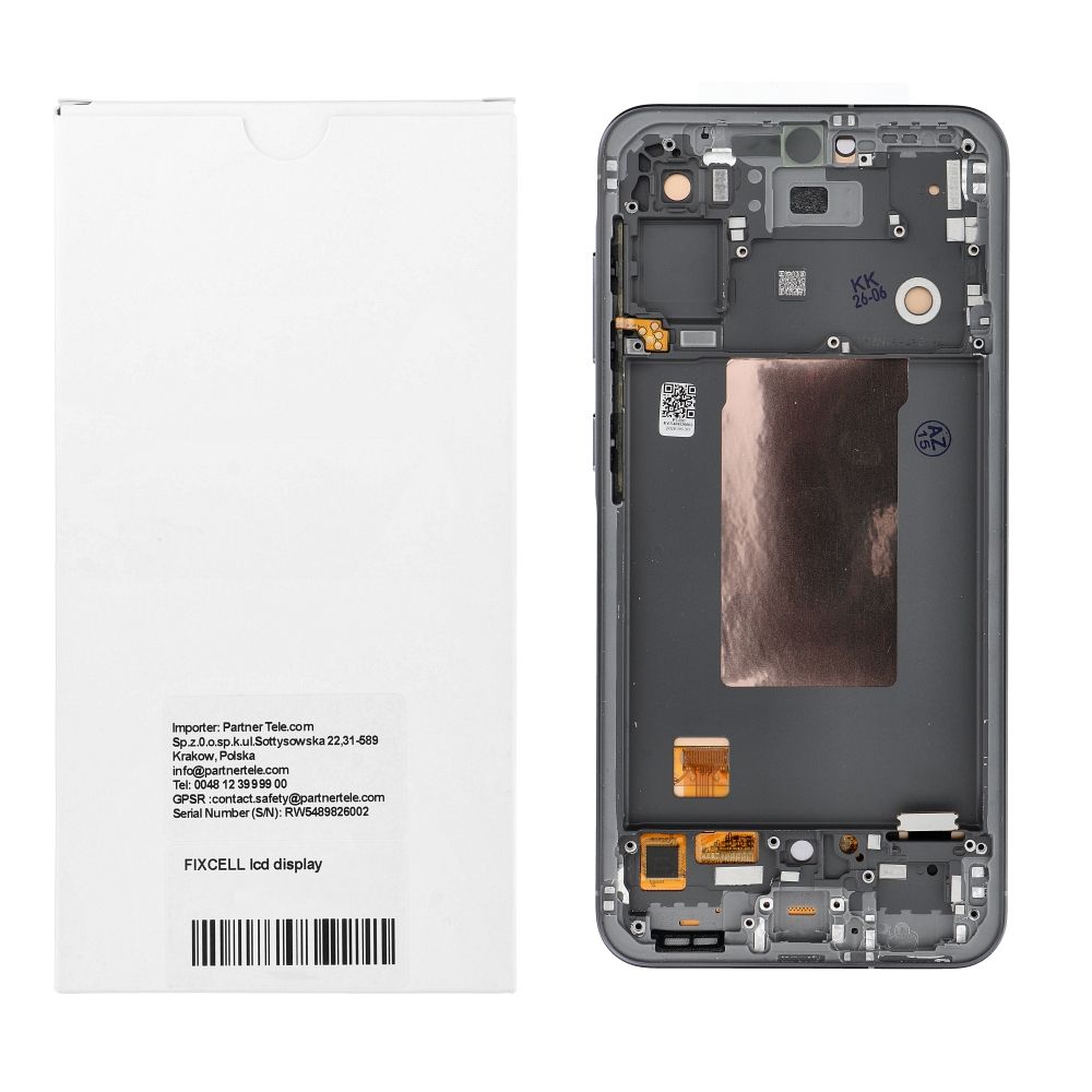 REWA lcd display for SAMSUNG A56 5G OLED black with frame