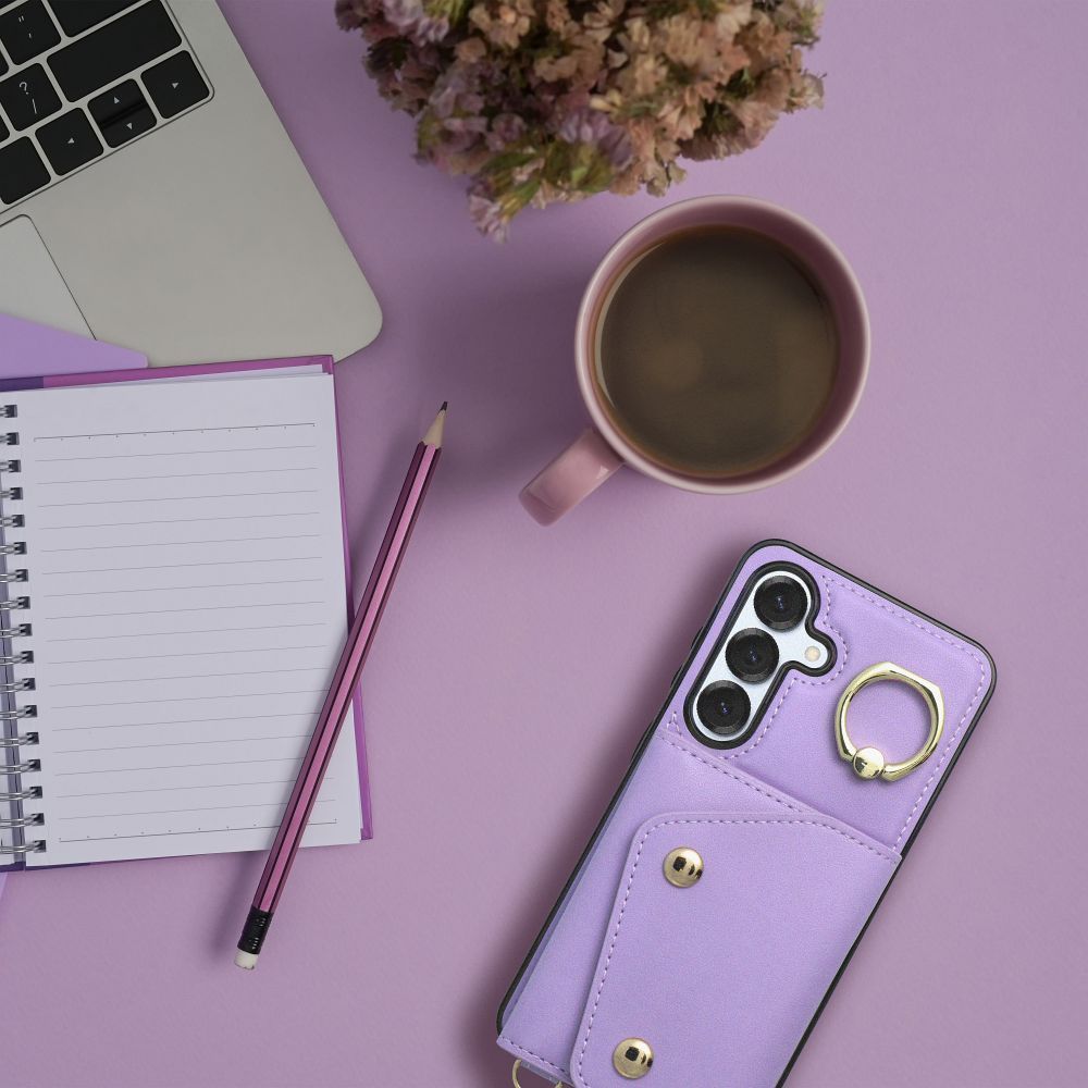 Futerał portfel WONDER dla SAMSUNG A16 5G liliowy