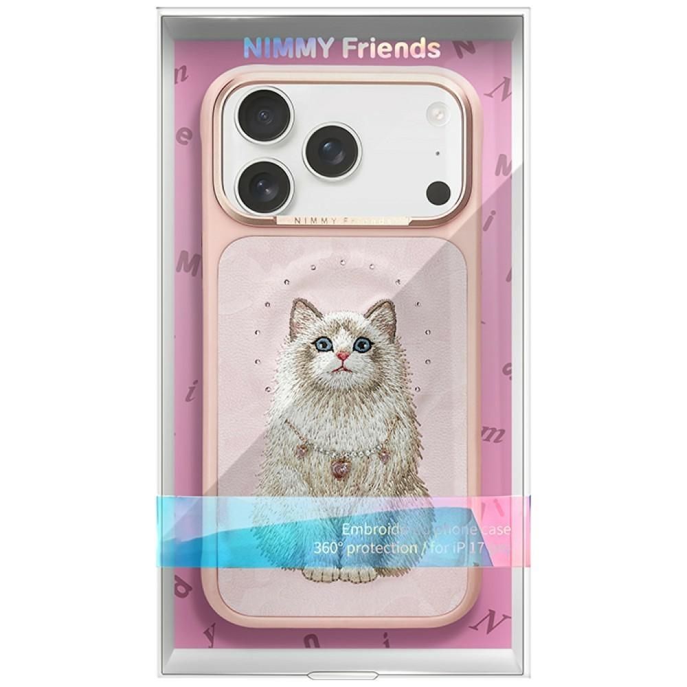 NIMMY case LUCKY FASHION CAT compatible with MagSafe for IPHONE 18 Pro Max/17 Pro Max pink