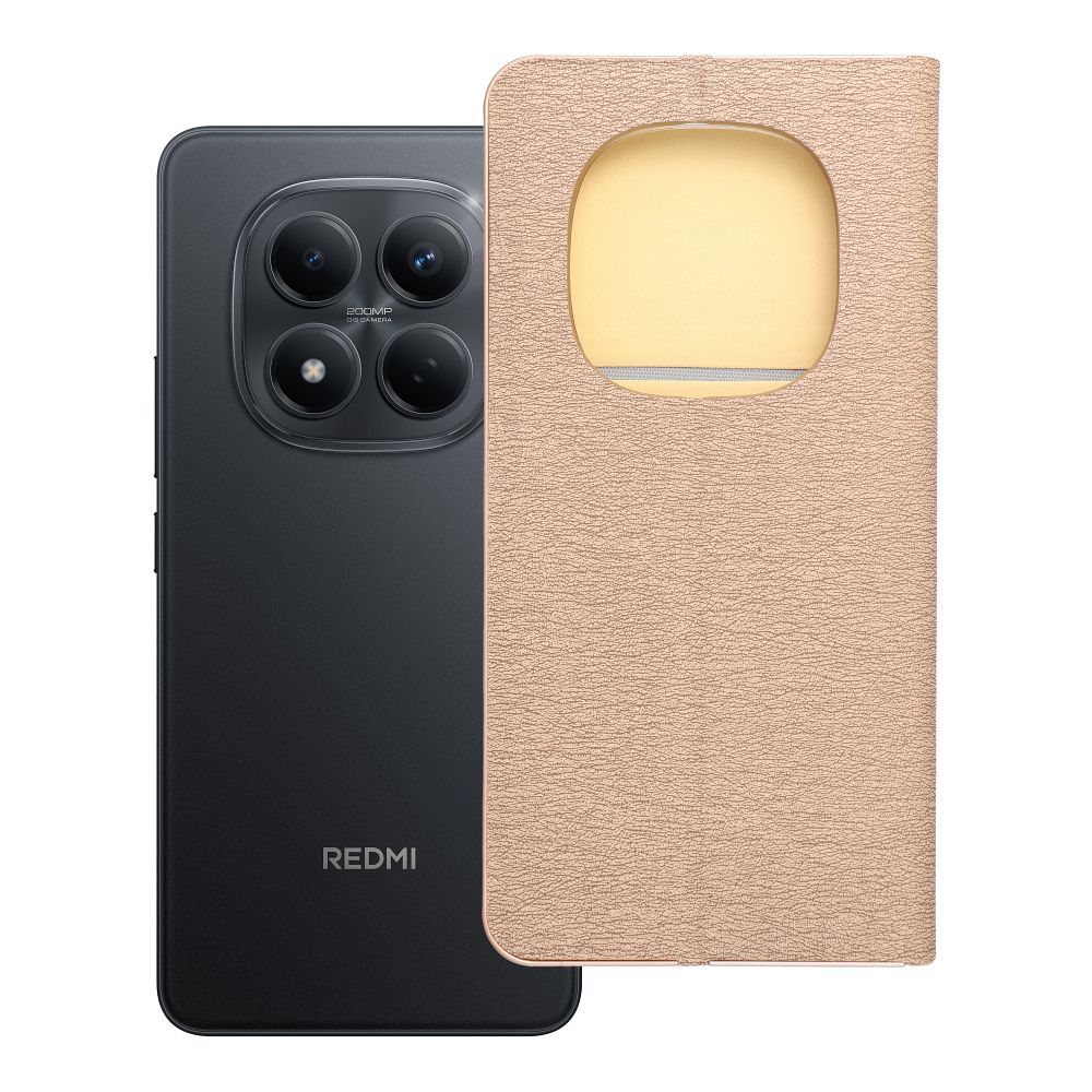 Flip case for Xiaomi Redmi NOTE 15 PRO 5G Luna Book Gold gold