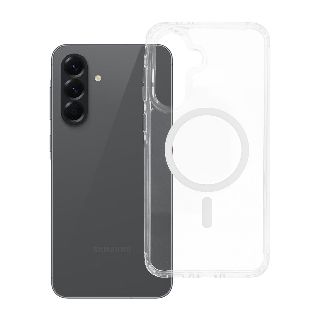 Case for Samsung A27 / A36 / A37 / A56 Forcell F-Protect Clear Hybrid Premium compatible with MagSafe transparent