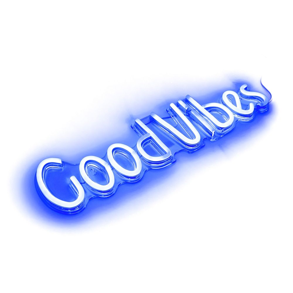 NEON NA ŚCIANĘ LED na USB - Good Vibes model
