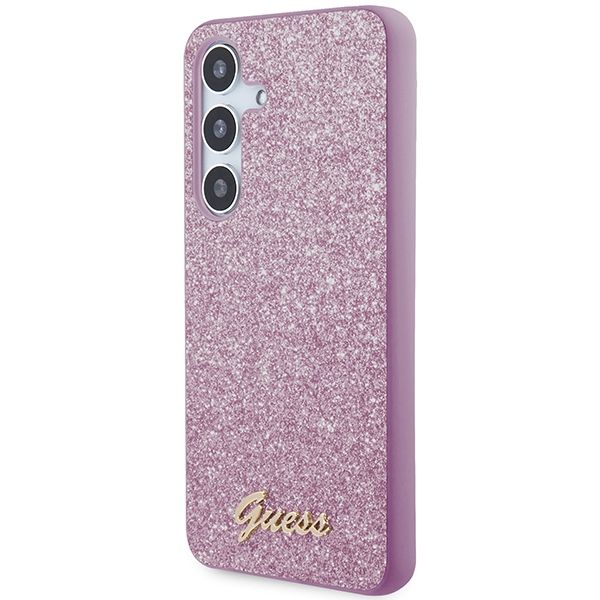GUESS case for SAMSUNG S24 GUHCS24SHGGSHU (Glitter Script) purple