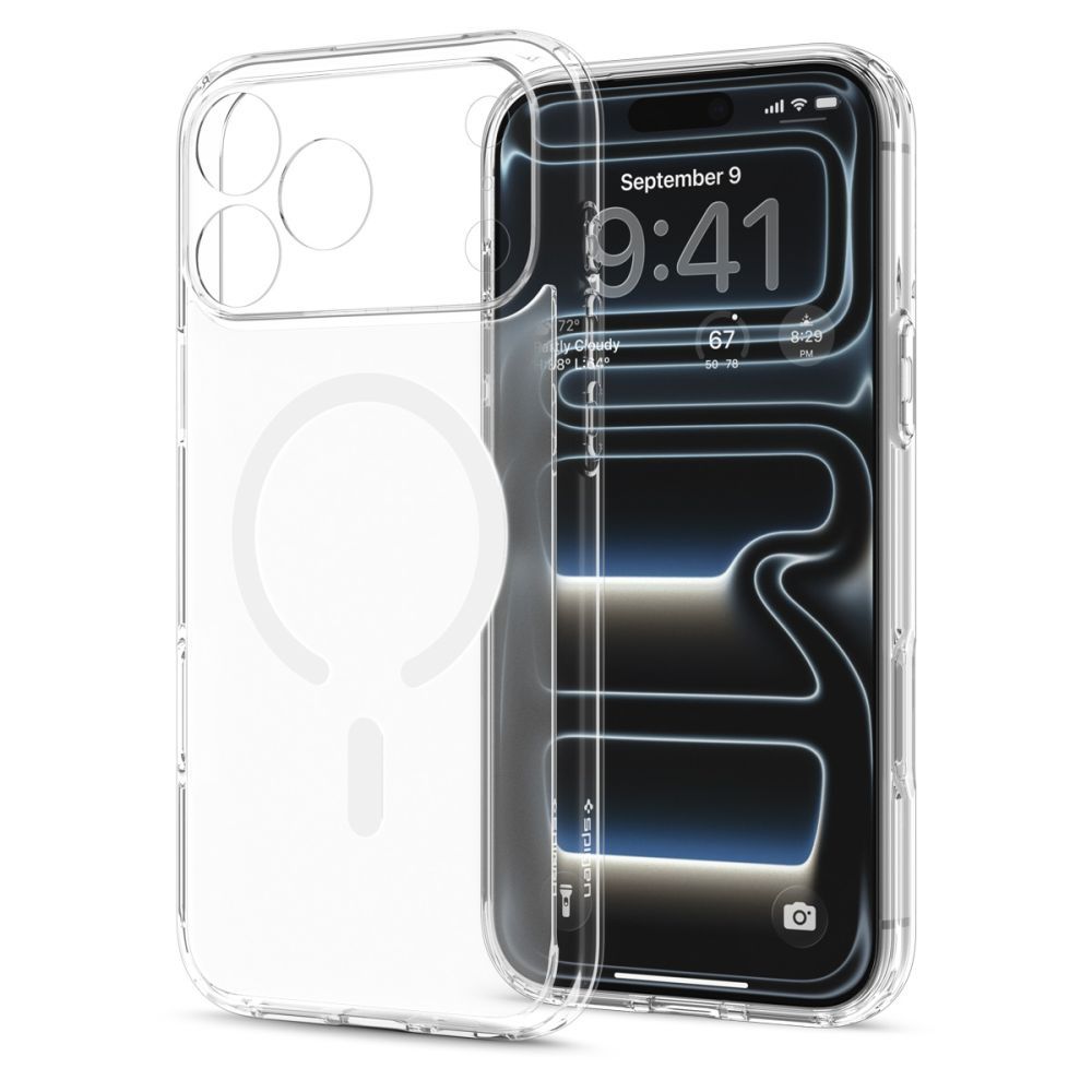 SPIGEN case ULTRA HYBRID compatible with MagSafe for IPHONE 17 Pro/18 Pro frost white