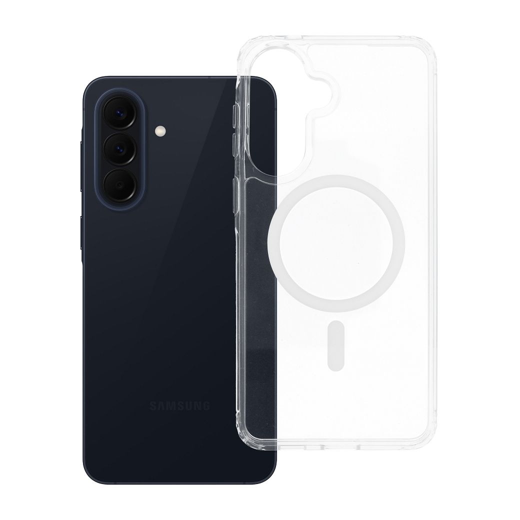 Case for Samsung A57 Forcell F-Protect Clear Hybrid Premium compatible with MagSafe transparent