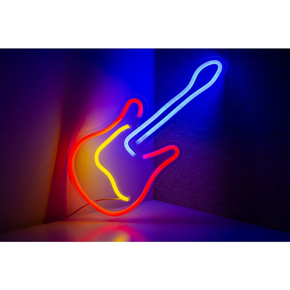 NEON NA ŚCIANĘ LED na USB - Gitara model
