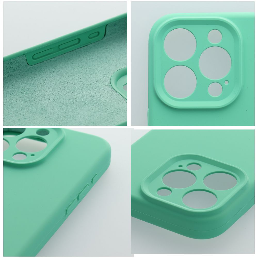 Futerał SILICONE 2mm do IPHONE 13 miętowy