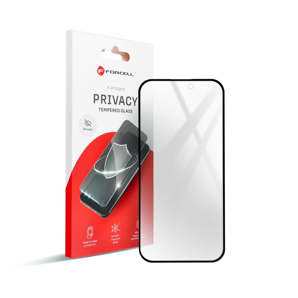 Forcell Privacy Glass  - for Iphone 16 Pro black