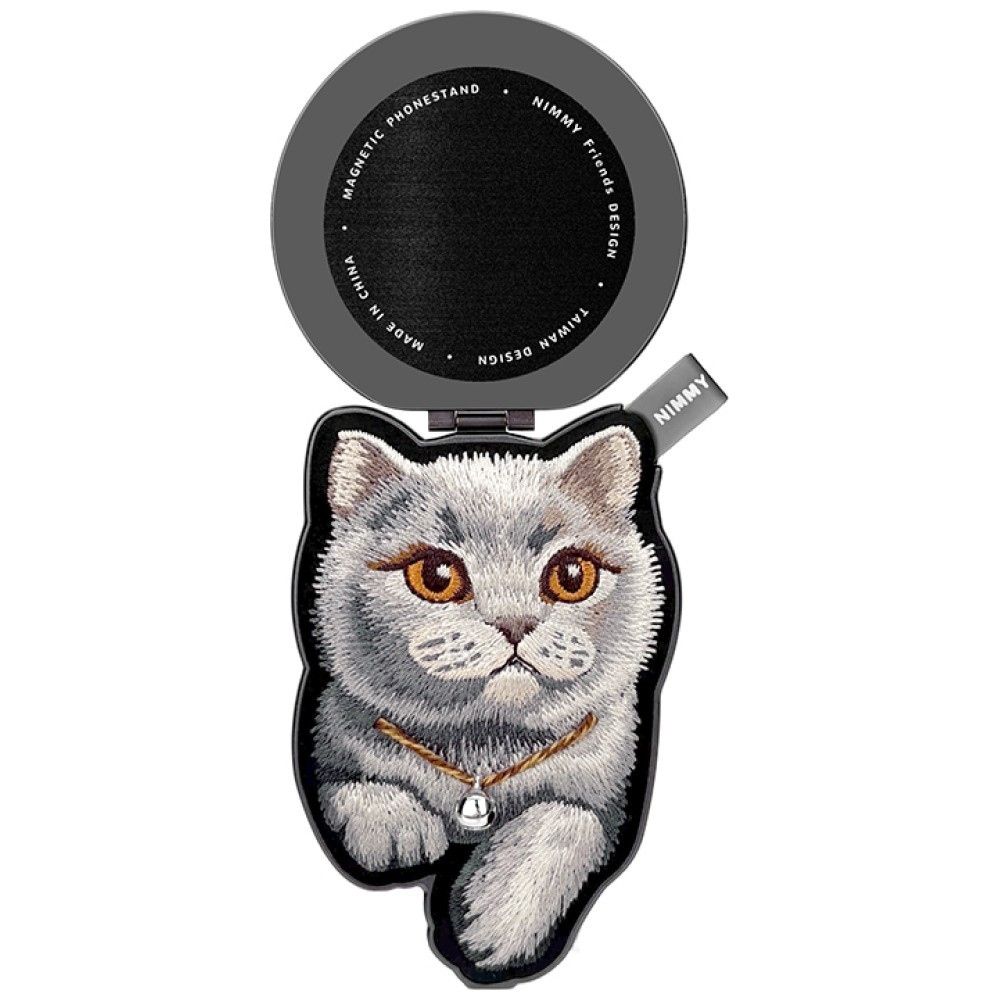 NIMMY magnetic hanger DENIM FASHION BRITISH SHORTHAIR CAT black