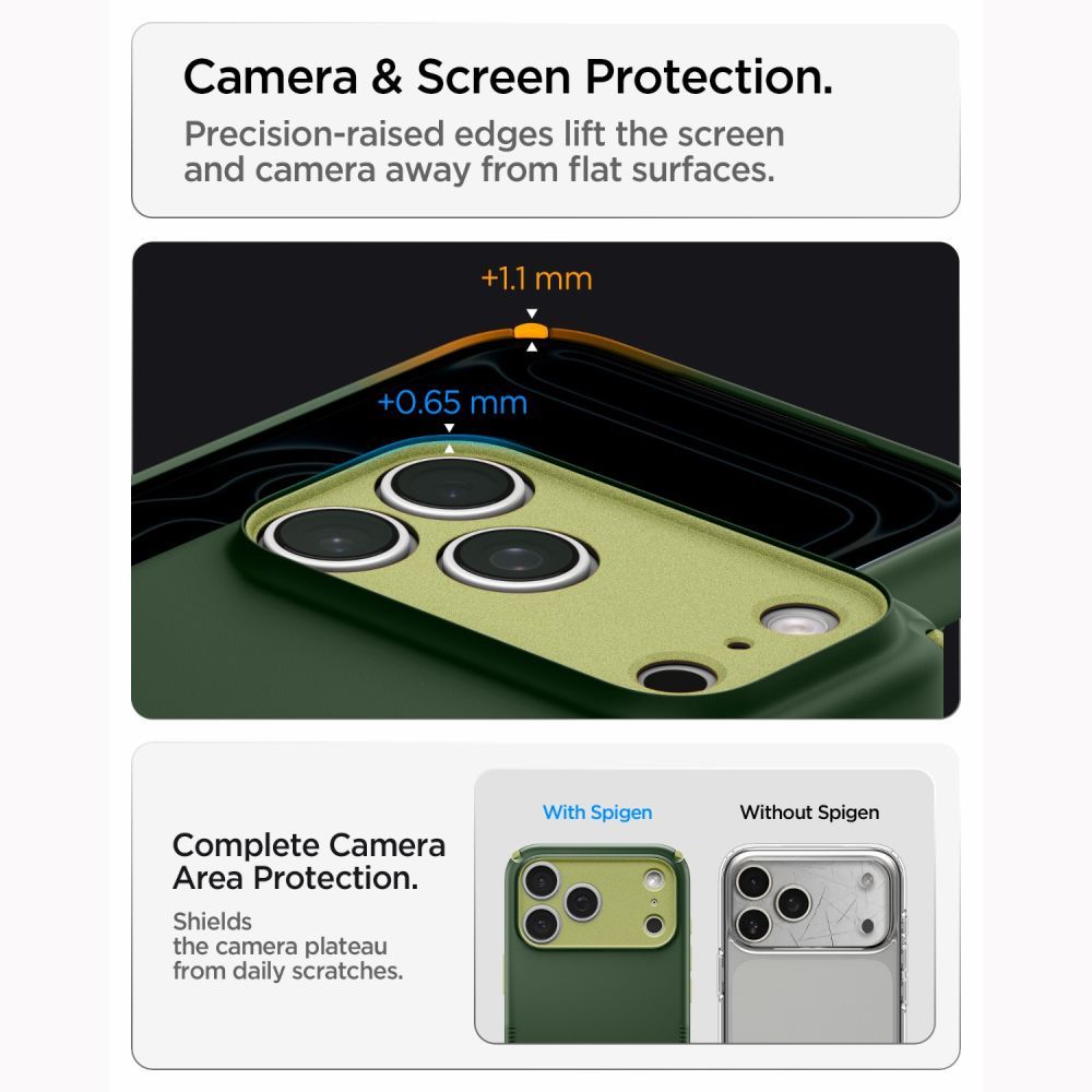 SPIGEN case NANO POP HYBRID compatible with MagSafe for IPHONE 18 Pro Max / 17 Pro Max avo green