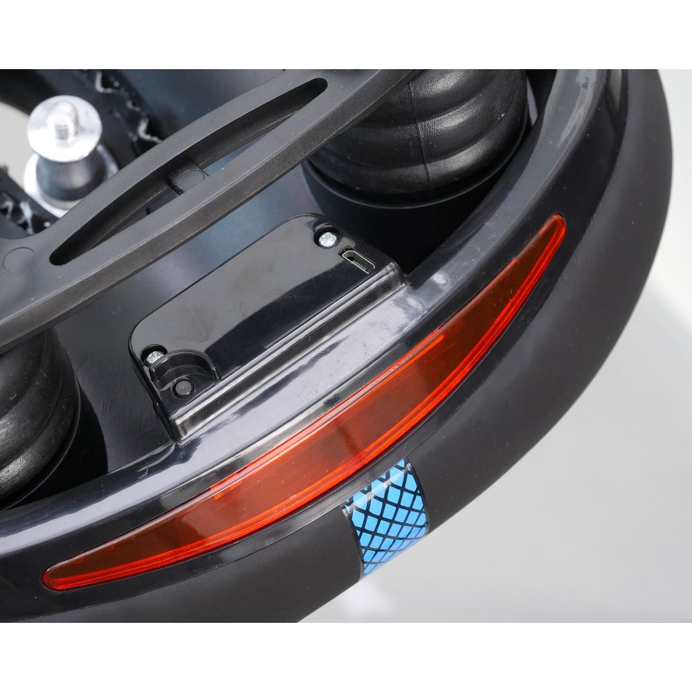 Siodełko rowerowe z wbudowaną lampką LED FSBSD-232-1 czarne