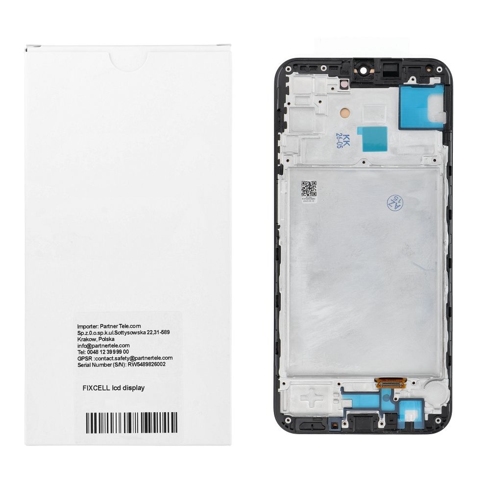REWA lcd display for SAMSUNG A15 OLED black with frame