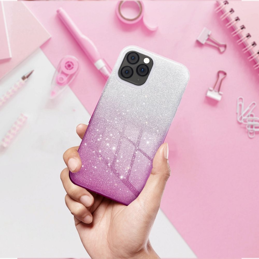 Case for iPhone 18 Pro / 17 Pro Shining transparentny pink