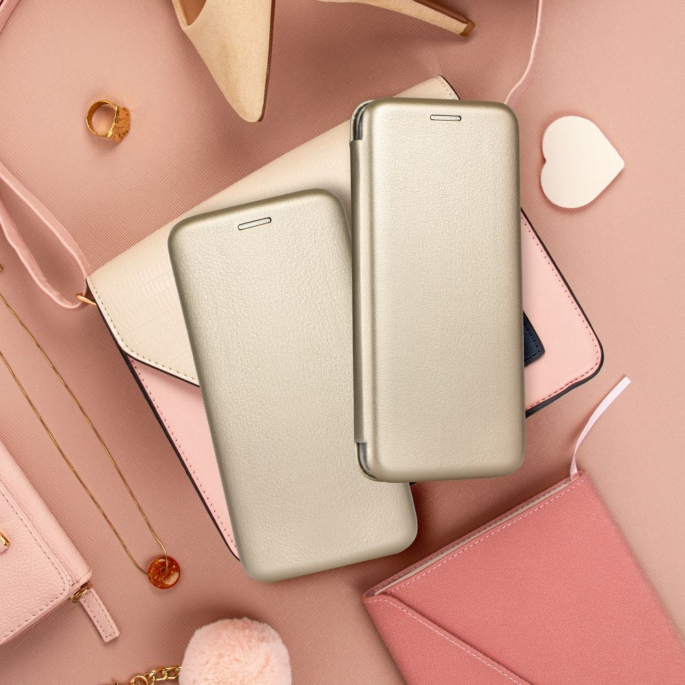 ELEGANCE könyvespolc a SAMSUNG S24 Ultra készülékhez, arany színben