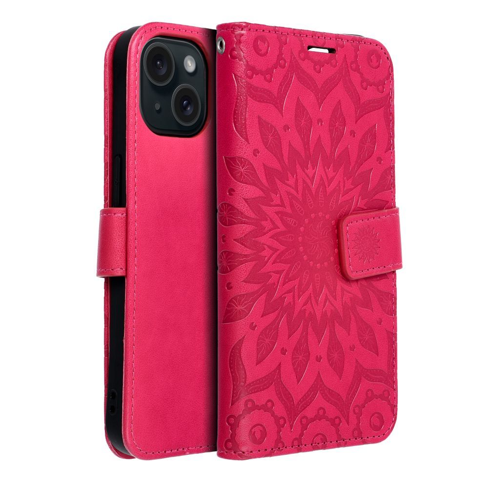 Kabura MEZZO Book do IPHONE 15 mandala magenta