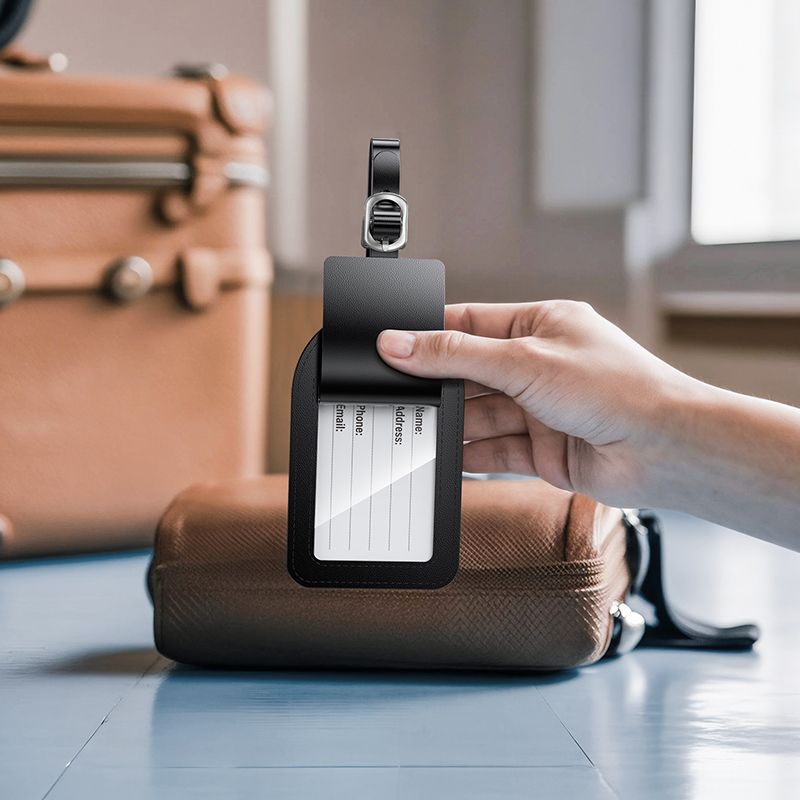 Locator compatible with Apple Find My Hoco E91H for suitcase black