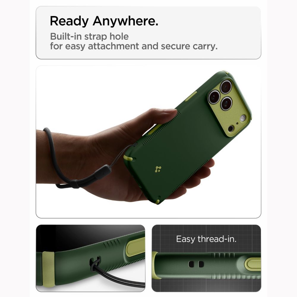 SPIGEN case NANO POP HYBRID compatible with MagSafe for IPHONE 18 Pro Max / 17 Pro Max avo green