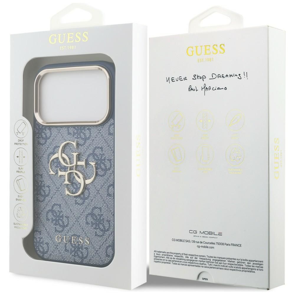 Case for IPHONE 18 Pro /17 Pro (Big Classic Logo 4G) blue