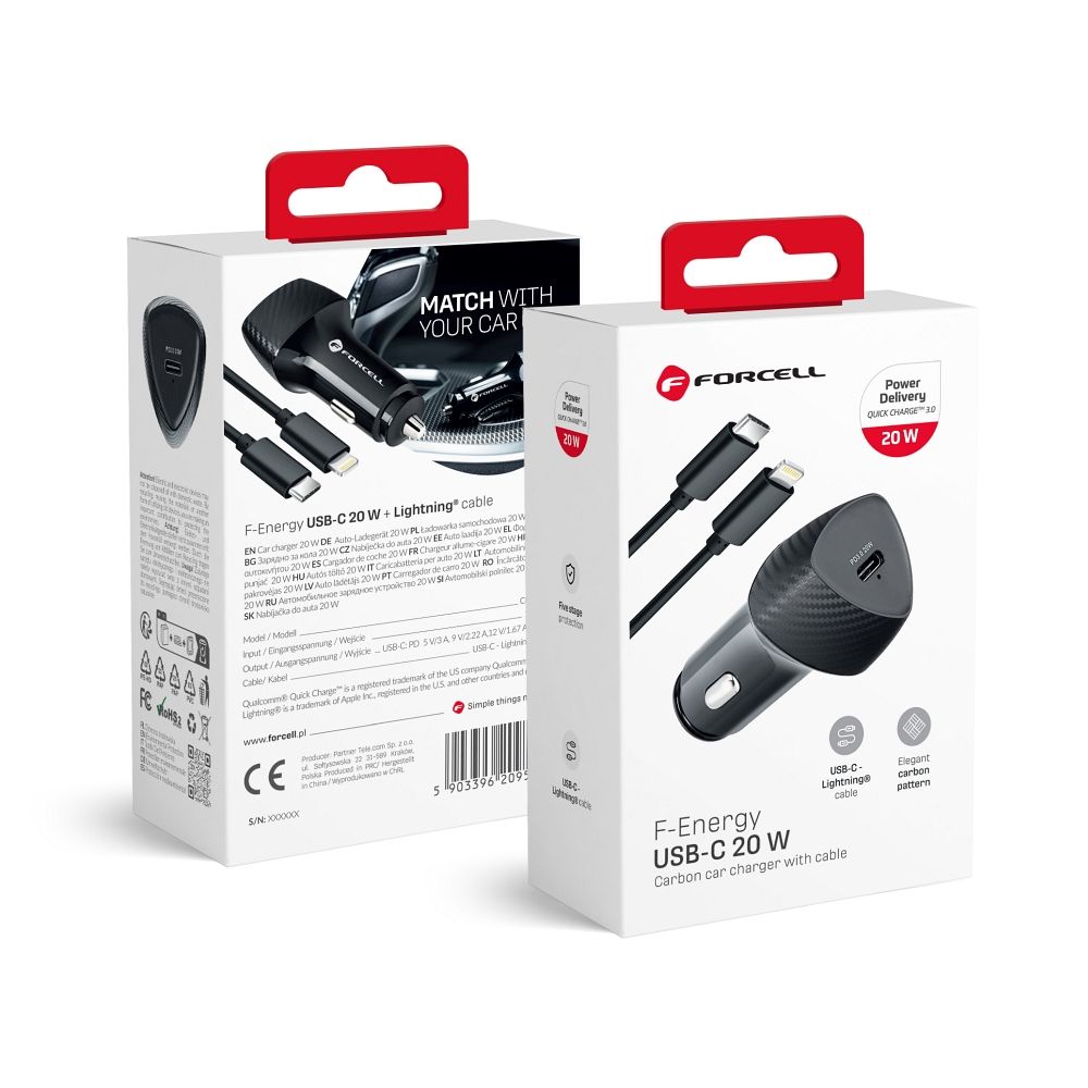 FORCELL F-ENERGY Carbon CC50-1C Car Charger