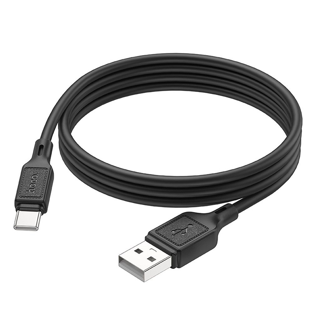 Hoco USB-A–USB-C kábel, 3 A, 1 m, X90, fekete
