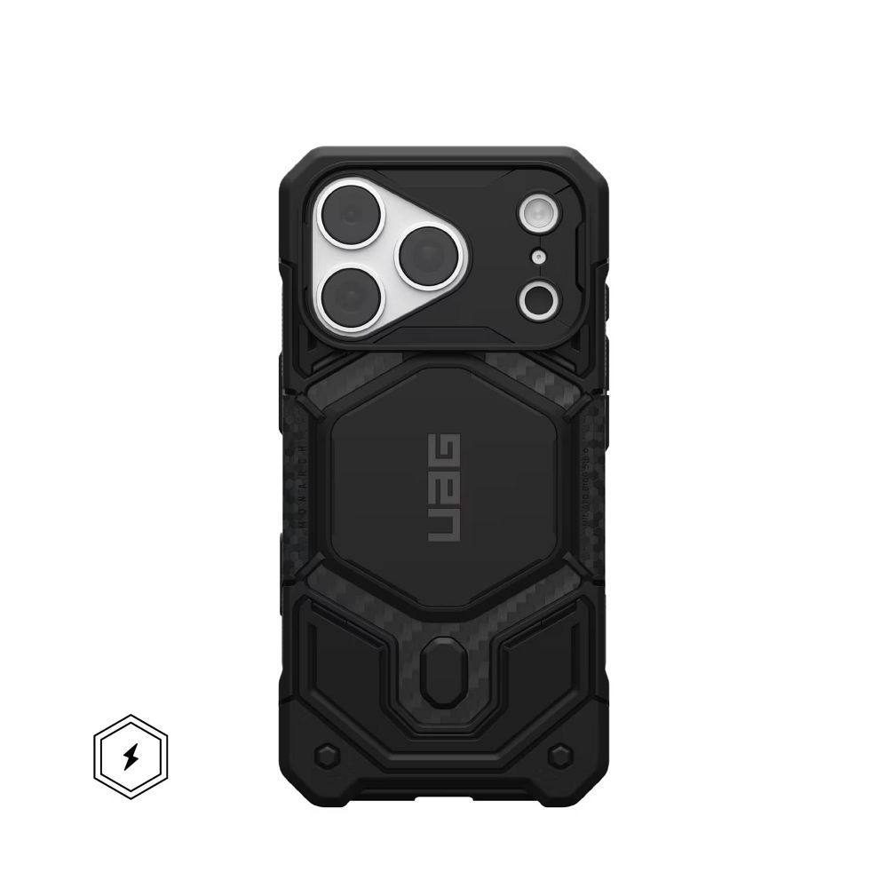 UAG Urban Armor Gear case Monach Pro compatible with MagSafe for IPHONE 18 Pro /17 Pro carbon fiber
