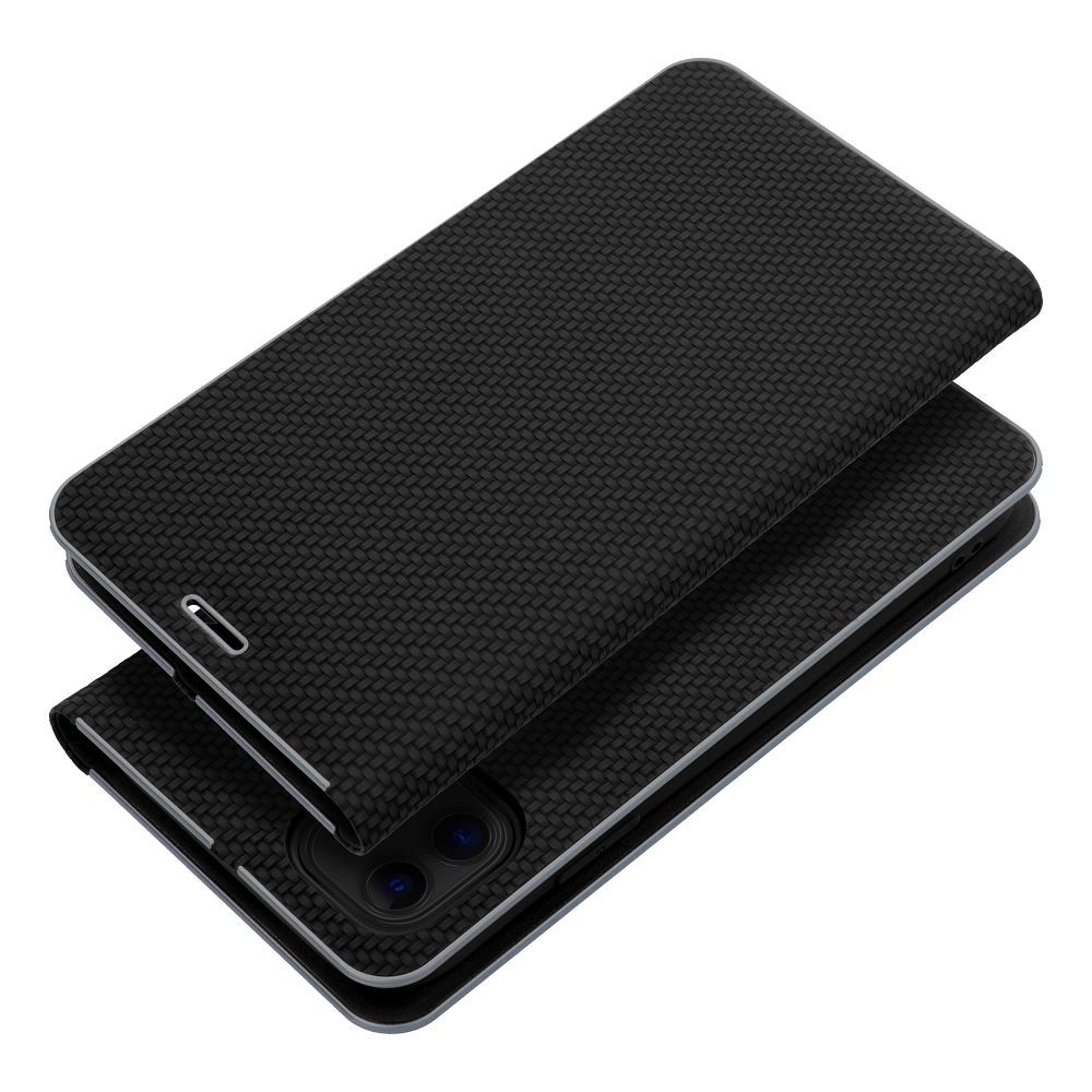 LUNA Book Carbon for IPHONE 15 black