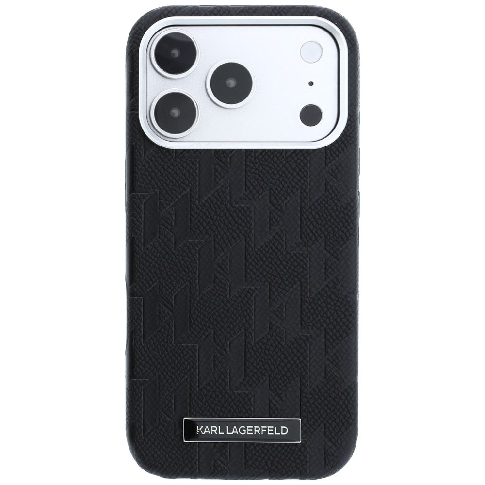 KARL LAGERFELD case for IPHONE 18 Pro Max/17 Pro Max compatible with MagSafe (Mono Resin Logo) black