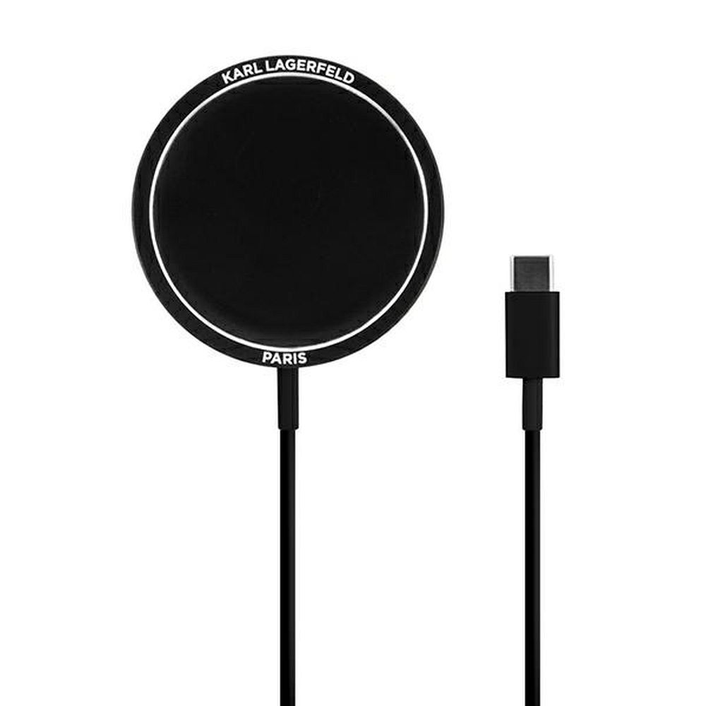 Wireless charger Karl Lagerfeld 15W MagSafe KLCBMSIKBK