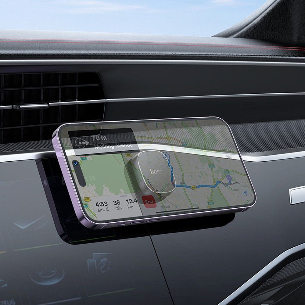 Magnetic car phone holder Hoco dashboard H52 gray