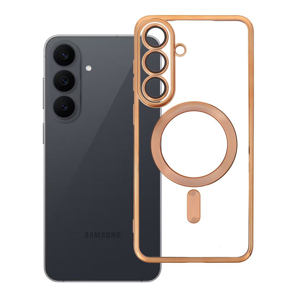 Case for Samsung S26 FE Electro Mag Cover compatible with MagSafe gold
