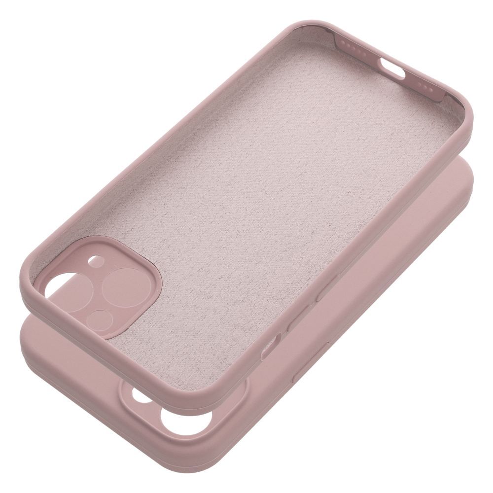 Futerał SILICONE 2mm do IPHONE 13 pudrowy róż