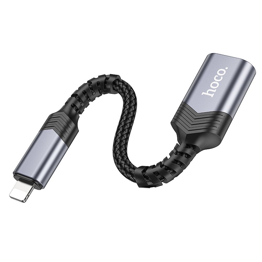 Adapter Lightning do USB A Hoco UA24 czarny