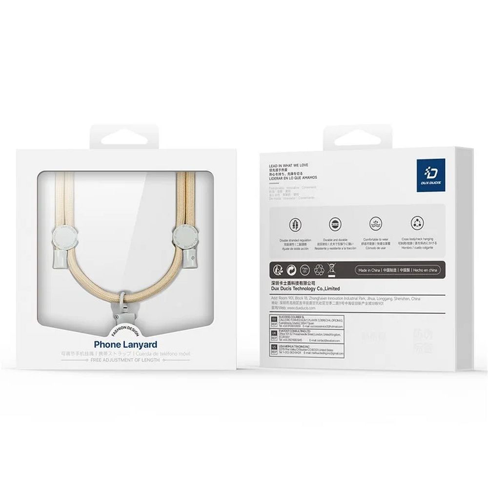 DUX DUCIS Plaz - cross-body phone strap - yellow