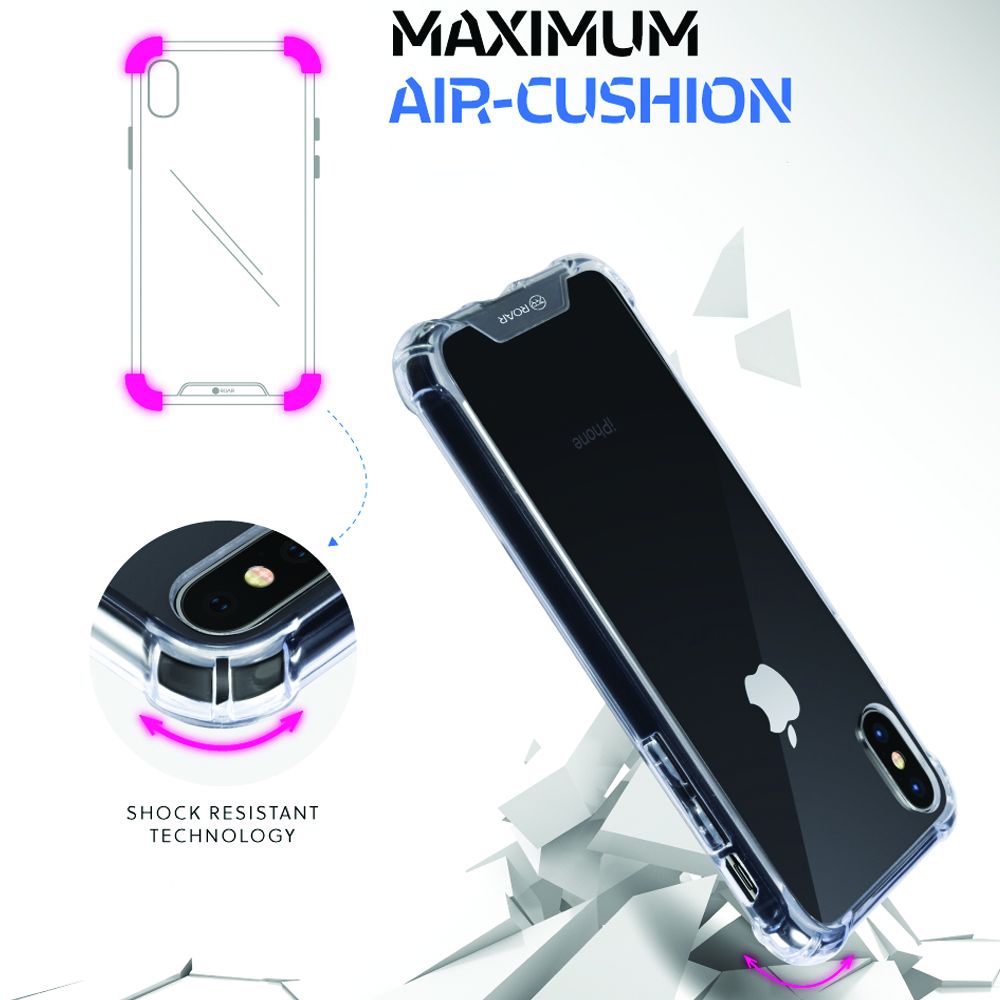 ROAR case ARMOR for Iphone 18 Pro Max / 17 Pro Max transparent